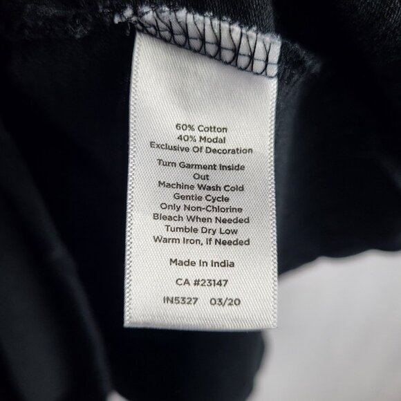 Talbots Embroidered Sleeve Dress Women's Plus Size X 14/16 Black Tassled Boho - Picture 11 of 12